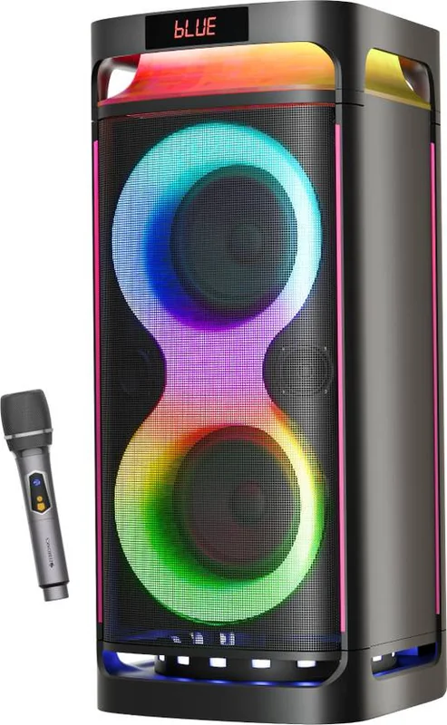 ZEBRONICS Party Fyre 500, 7hrs Playback with RGB, Wireless Mic, TWS, USB, AUX, 140 W Bluetooth Party Speaker - Verified Tech Deal in India