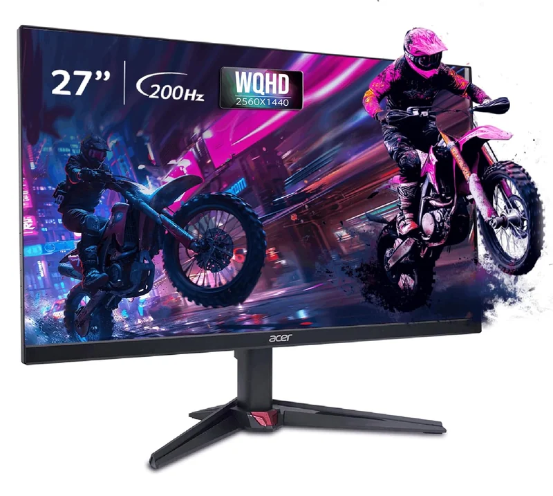 acer Nitro VG270U X1 | 27 Inch WQHD (2560×1440) IPS Gaming Monitor | 200 Hz Refresh Rate | 0.5 ms Response | AMD FreeSync Premium | HDR10 | DCI-P3 90% | 2×HDMI 2.0, 1 x DP 1.4 | Speakers I Eye Care - Best price drop in India