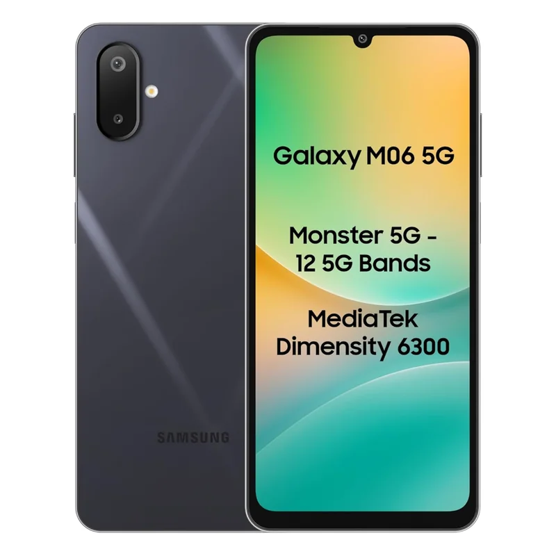 Samsung Galaxy M06 5G Mobile (Sage Green, 6GB RAM, 128GB Storage) | MediaTek Dimensity 6300 | AnTuTu 623K+ | 12 5G Bands | 25W Fast Charging | 4 Gen OS Upgrades | 50MP Camera | Without Charger - Best price drop in India