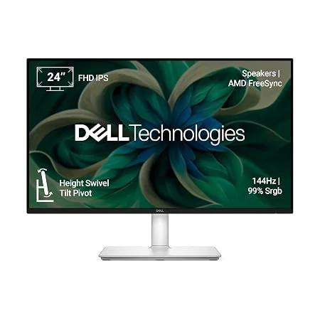 Dell S2425HSM 24"/60.45cm FHD Monitor|Ash White|144Hz Refresh|99% Srgb, 300 cd/m2 Brightness|IPS Panel, 1ms| Contrast 1500:1| 2xHDMI, Built-in 3W Dual Speakers|Warranty 3 Years, Ergonomic|AMD FreeSync - Historical Price Reference India