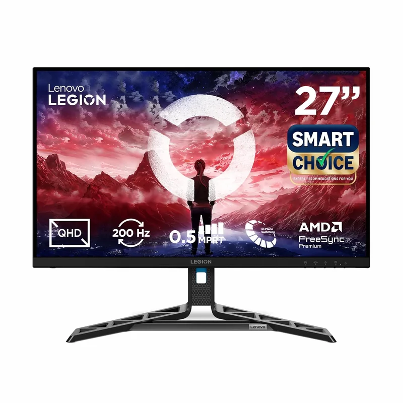 Lenovo Legion R27qe Gen 2 {Smartchoice }| 27" (68.58cm) QHD IPS 200Hz Gaming Monitor | 0.5ms, AMD FreeSync, 99%sRGB, 2xHDMI 2.1, TMDS, 1xDP 1.4| Tilt, Swivel, Pivot, Height Adjust | Black | 68C7GAC3IN - Historical Price Reference India