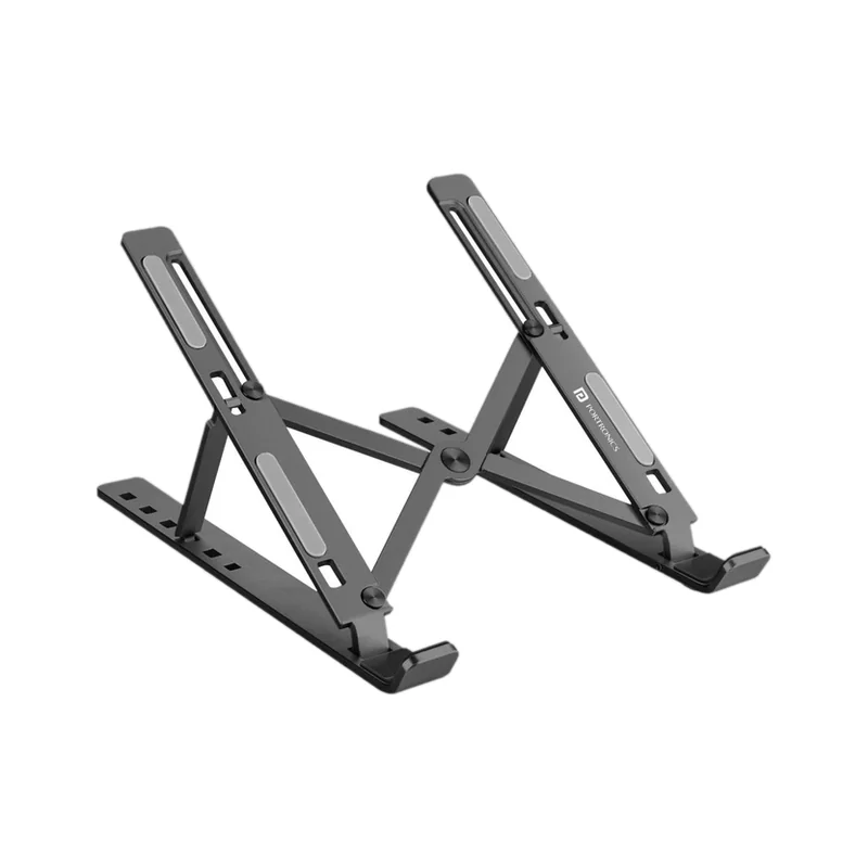 Portronics POR-421 My Buddy K Aluminium Laptop Stand with Adjustable Height Compatible with 26 - 35 cm Laptops - Best price drop in India